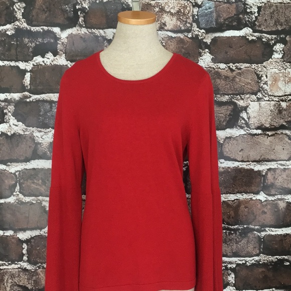 Vince Camuto Sweaters - Vince Camuto red bell sleeve sweater medium